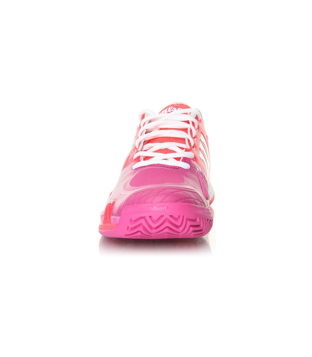 کفش ورزشی زنانه مخصوص تنیس ویلسون مدل Wilson Women Tennis Shoes Neon Red/Fiesta Pink/White 