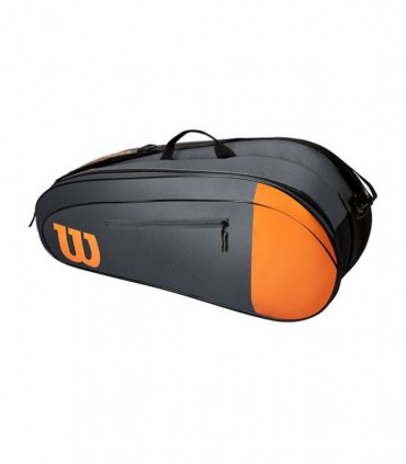 خرید ساک تنیس ویلسون مدل Team 6 Pack Gray/Orange ، با قیمت ارزان