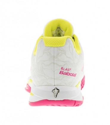 کفش تنیس زنانه بابولات مدل  Propulse Blast All Court White/Red Rose