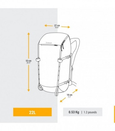 کوله پشتی کوهنوردی 22 لیتری SIMOND مدل ALPINISM