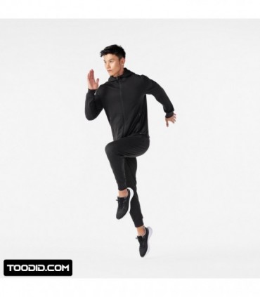 خرید سوییشرت کلاهدار مردانه کالنجی مدل KIPRUN Run 100 