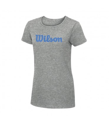 تی شرت تنیس زنانه ویلسون مدل Wilson Script Cotton Tee Heather Gr