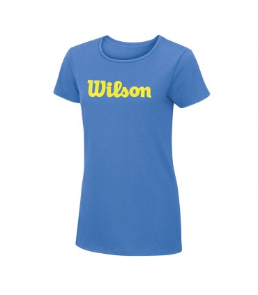 تی شرت تنیس زنانه ویلسون مدل Wilson Script Cotton Tee Regatta